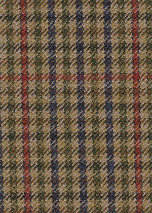 Beige/Green check with Red & Blue check
