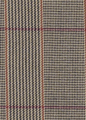 Biscuit with Red & Tan Check