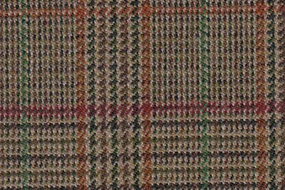 Brown with orange/Red/Green check