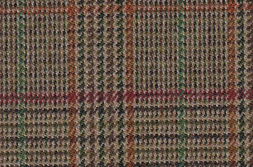 Brown with orange/Red/Green check