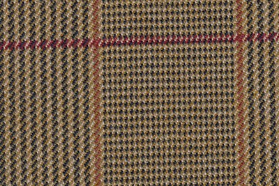 Gold with Red & Tan Check