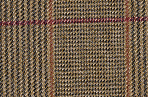 Gold with Red & Tan Check
