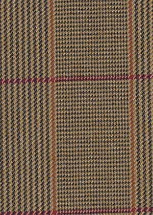 Gold with Red & Tan Check