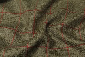 Light Brown with Red Check