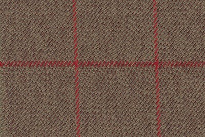Light Brown with Red Check