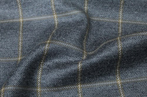 Grey with Gold / beige check