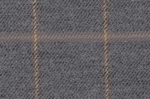 Grey with Gold / beige check