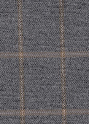 Grey with Gold / beige check