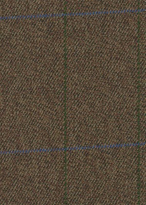 Green/Brown with Green and blue check