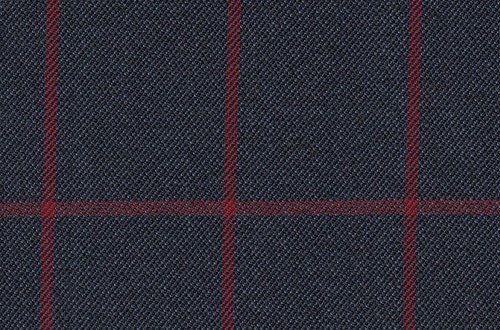 Navy with Burgundy Check