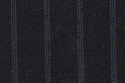 Black with white triple pin stripe