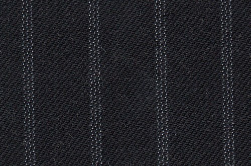 Black with white triple pin stripe