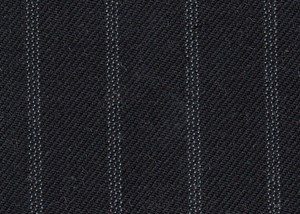 Black with white triple pin stripe