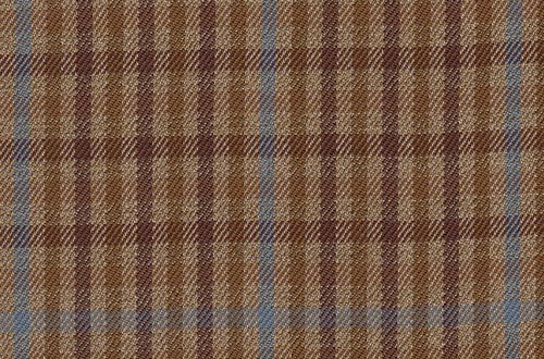 Beige with Brown & Blue Check