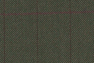 Green with Burgundy Check