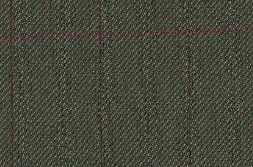 Green with Burgundy Check