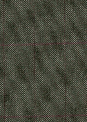 Green with Burgundy Check