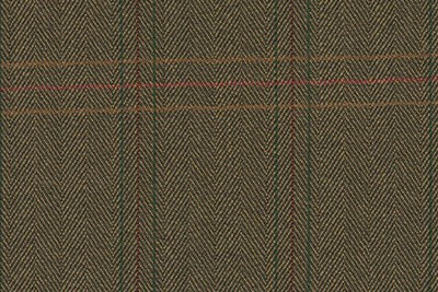 "Green Herringbone with Red
