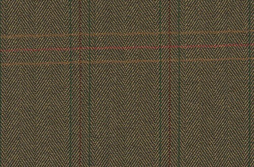 "Green Herringbone with Red