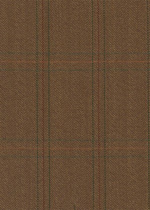 "Tan Herringbone with Gold