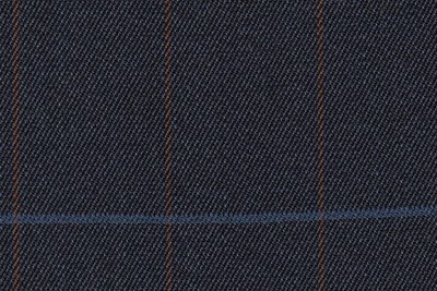 Blue with Rust & Blue Check