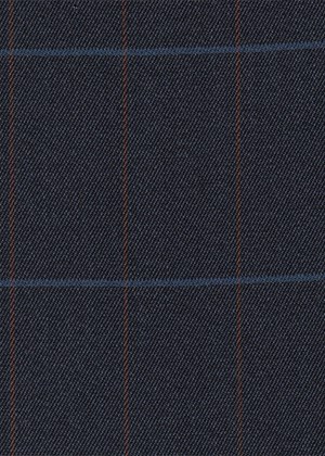 Blue with Rust & Blue Check