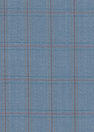 "Light Blue with Orange