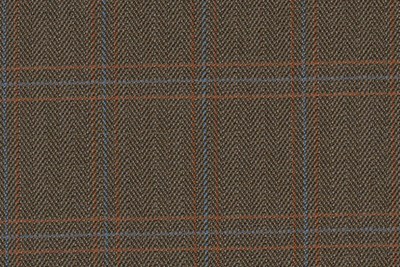 Green with Orange & Blue Check