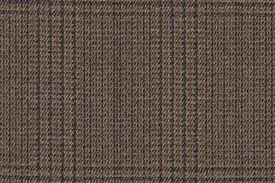 Beige with black & blue check