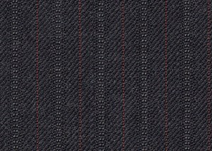Dark Grey with Ivory & Red stripes