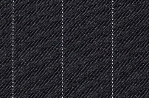 Charcoal Grey with white pin stripe