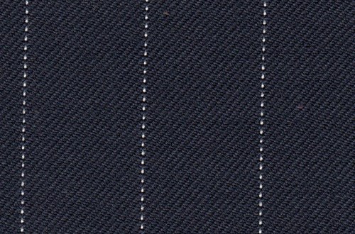 Navy with white pin stripe