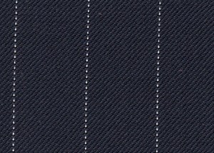 Navy with white pin stripe
