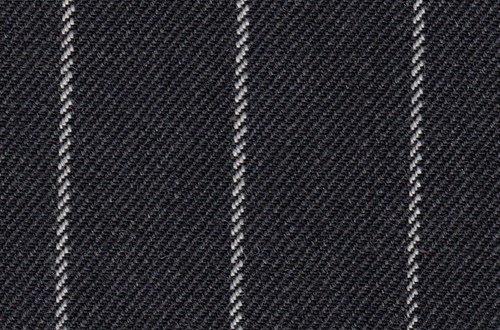 Charcoal Grey with white chalk stripe