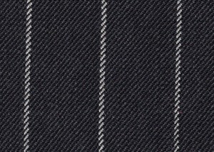 Charcoal Grey with white chalk stripe