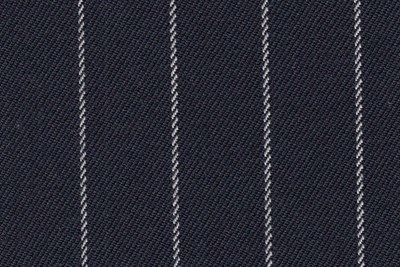 Navy with white chalk stripe
