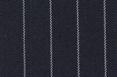 Navy with white chalk stripe