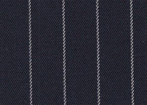 Navy with white chalk stripe