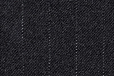 Charcoal Grey with ivory pin stripe