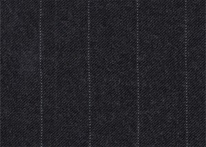 Charcoal Grey with ivory pin stripe