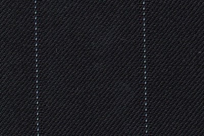 Black with pale blue wide pin stripe