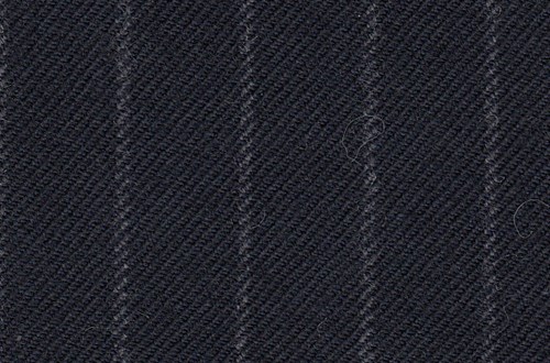 Navy with grey chalk stripe