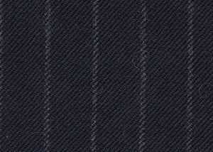 Navy with grey chalk stripe