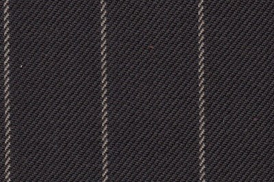 Brown with cream chalk stripe