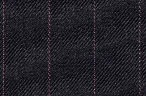 charcoal grey with pink pin stripe