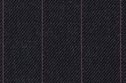 charcoal grey with pink pin stripe