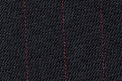 Black with Red pin stripe