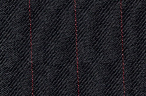 Black with Red pin stripe