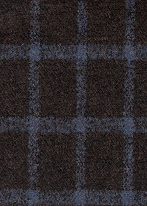 Brown with Blue check