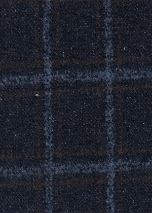 Navy with Blue & Brown Check